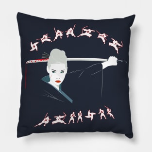 Japanese Samurai champloo Ninja T-shirt Vintage Women's Power Pillow