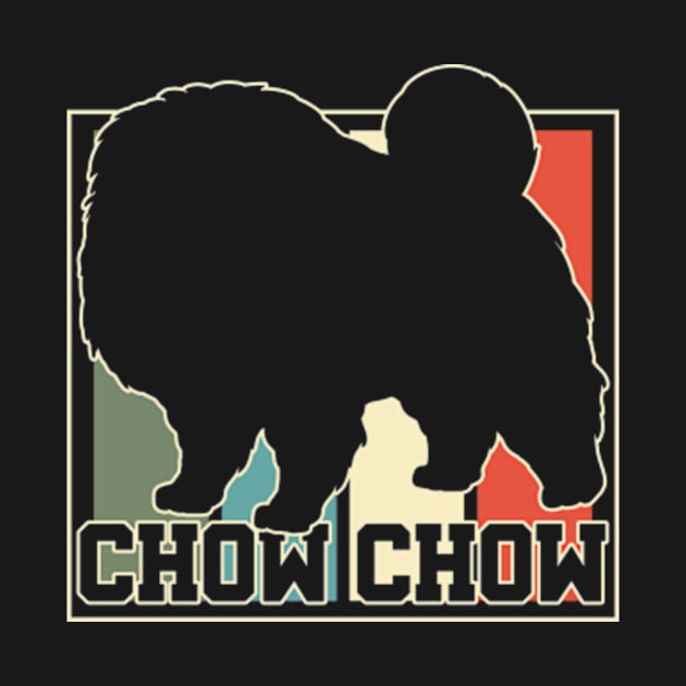 Chow Chow Dog Retro by KAWAIITEE