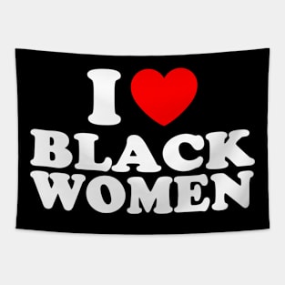 I love black women Tapestry