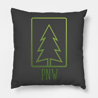 Pacific Northwest - tree outline Pillow