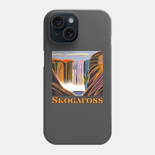 Skogafoss Waterfall Phone Case