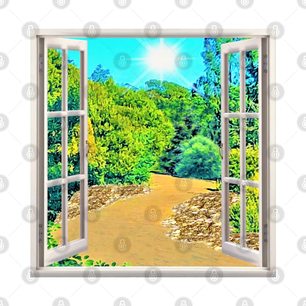 Garden Window View by KC Morcom aka KCM Gems n Bling aka KCM Inspirations