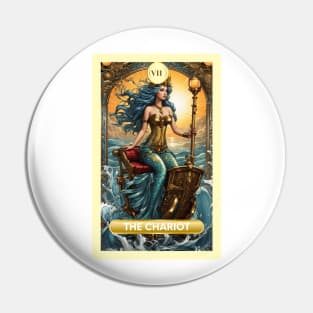 The Chariot Card From the Light Mermaid Tarot Deck Pin