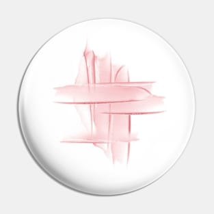 Pink strokes Pin