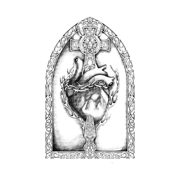 Sacred Heart of Jesus Christ by Art of Arklin