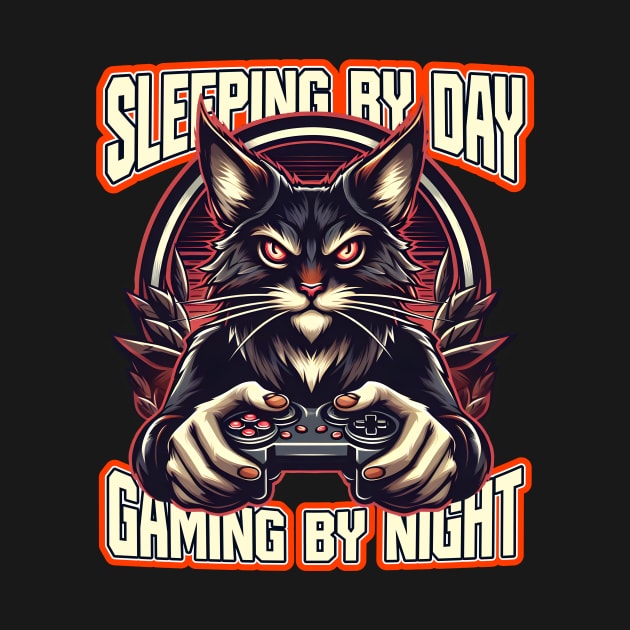 Sleeping by day, Gaming by Night by SergioCoelho_Arts