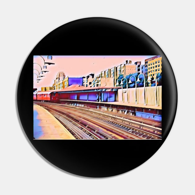 NYC Subway Station, The Bronx Pin by HandMadingGift