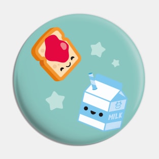 Milk, and toast, and jam Pin