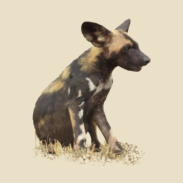 Wilddog - Dog - Sepia - Africa by T-SHIRTS UND MEHR