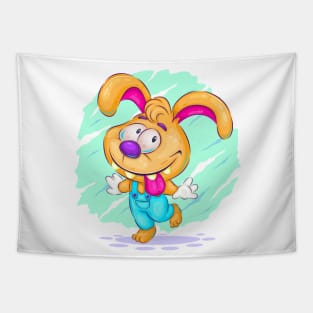 Cute cartoon bunny Tapestry