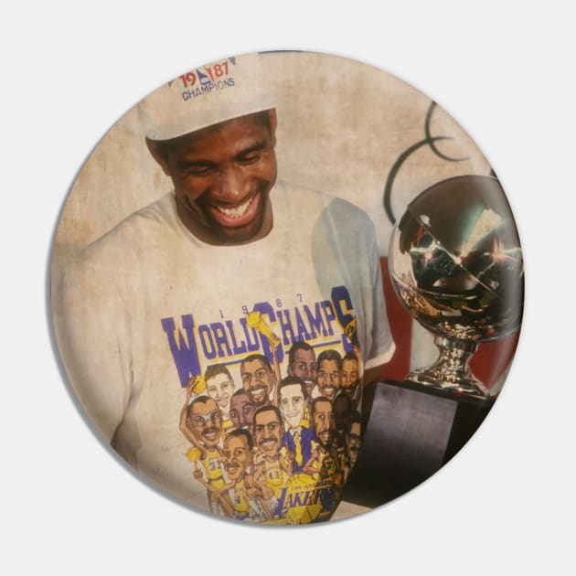 Magic Johnson Vintage Pin by Milu Milu