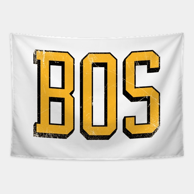 BOSton retro - White/Gold Tapestry by KFig21