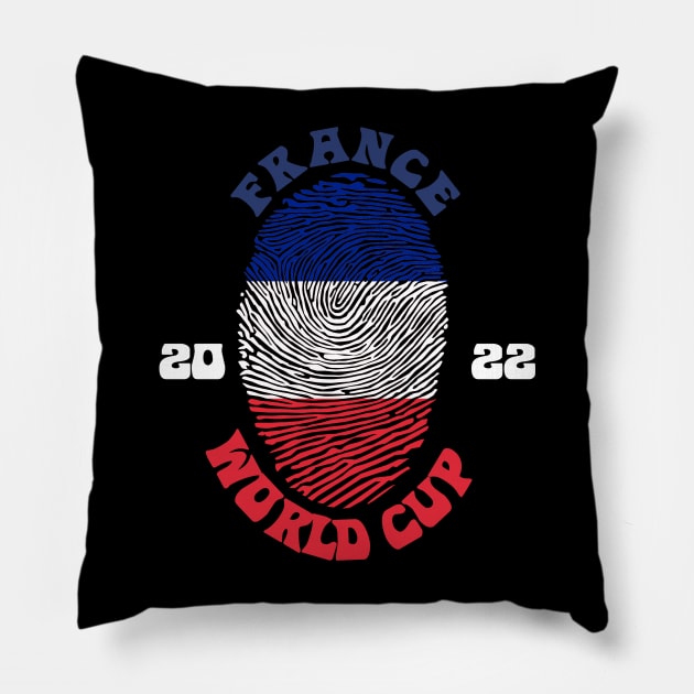 France World Cup 2022 Pillow by Lotemalole