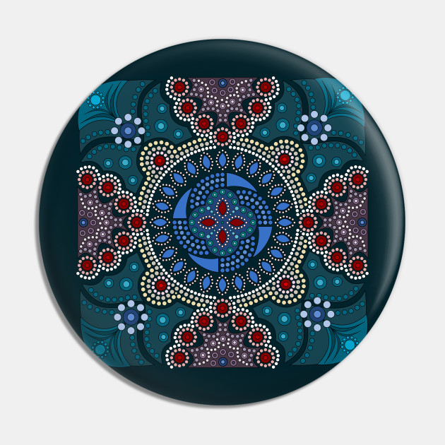 Dot Painting Meets Mandalas 16 1 Aboriginal Pin Teepublic Au