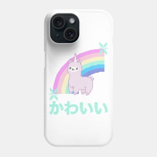 Cute Llamacorn Rainbow Ugly Christmas Sweater Kawaii Knitted Design Phone Case