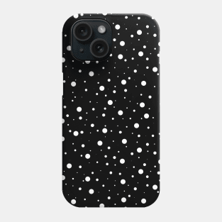 Polka Dots (white/black) Phone Case