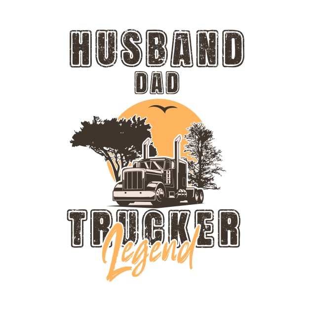 Retro long haul truck, Husband dad trucker  legend by HomeCoquette