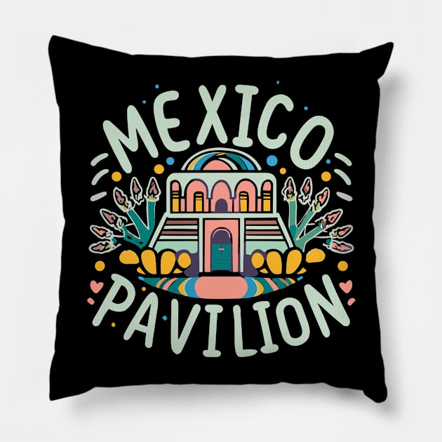 Mexico Pavilion Pillow by InspiredByTheMagic