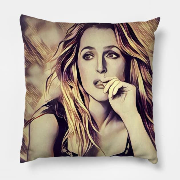 Dana Scully fanart Pillow by TheisDeschain