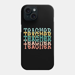 Teacher Appreciation, Colorful Teacher, School Staff Gift Idea Phone Case