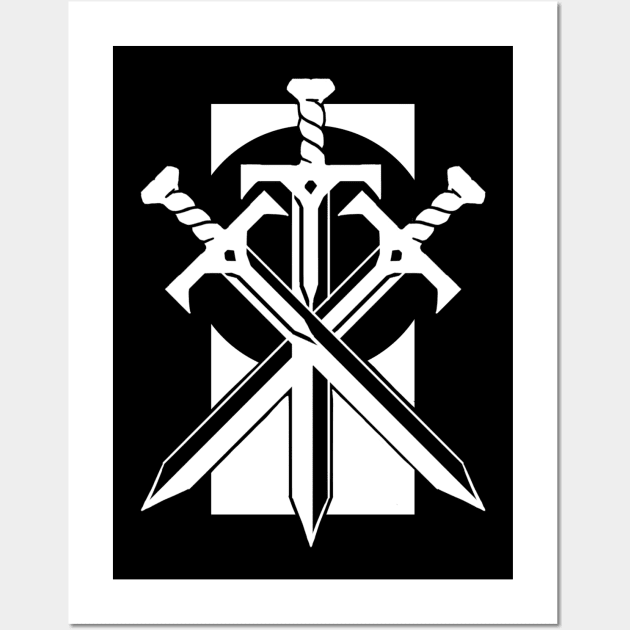 Sword Cross Swords Wall Decal