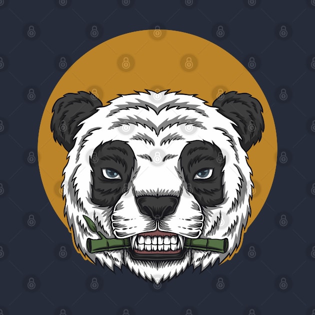 Panda Eat Bamboo by Mako Design 