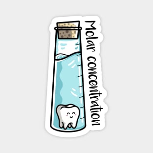 Molar Concentration Chemistry Joke Magnet