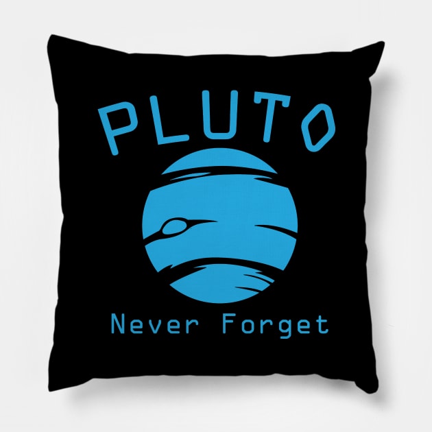 pluto never forget Pillow by clownverty