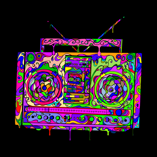 Pink Boom Box by ogfx