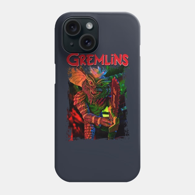 Gizmo And The Gang Iconic Characters In Gremlins Lore Phone Case by Nychos's style