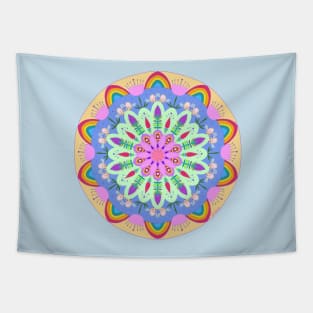 Spring Garden Mandala Tapestry