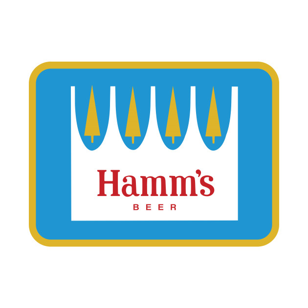 Hamm's Logo Patch with Pocket Crest - gold border by Eugene and Jonnie Tee's