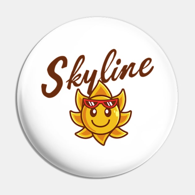 Skyline Pin by Rooscsbresundae