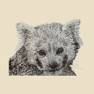 Dotwork Red Panda Art Print T-Shirt