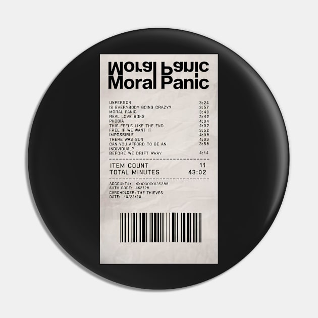 Moral Panic Receipt #2 Pin by nbtselftitledcd