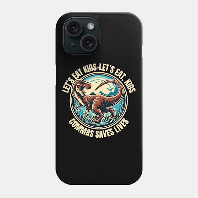 Commas Save Lives Phone Case by Indieteesandmerch