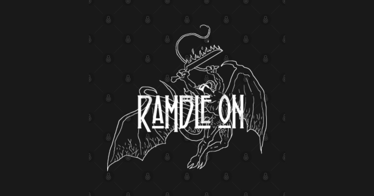 Ramble On Ramble On Sticker TeePublic