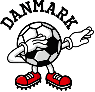 Denmark Danmark dab dabbing soccer football Magnet