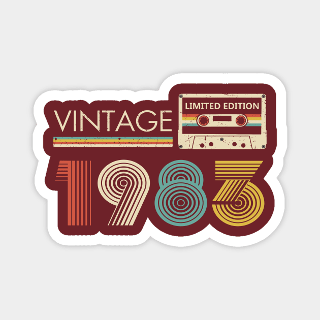 Vintage 1983 Limited Edition Cassette Magnet by louismcfarland