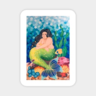 Halelehua Mermaid Hawaiian Goddess Magnet