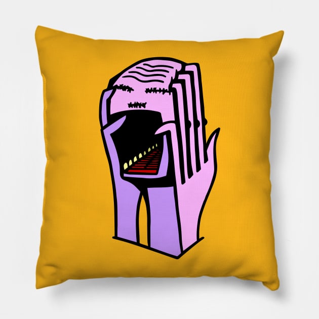 Artistic Screeching Pillow by zzmyxazz