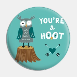 Valentine's Owl Pin