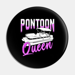 Pontoon Queen Captain Gift Pin