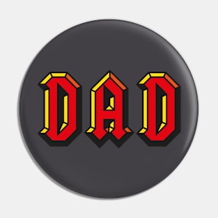 Dad Rocks Pin