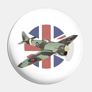 Hawker Tempest British WW2 Airplane Pin