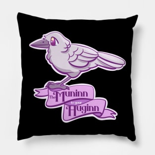 The Muninn to your Huginn Pillow