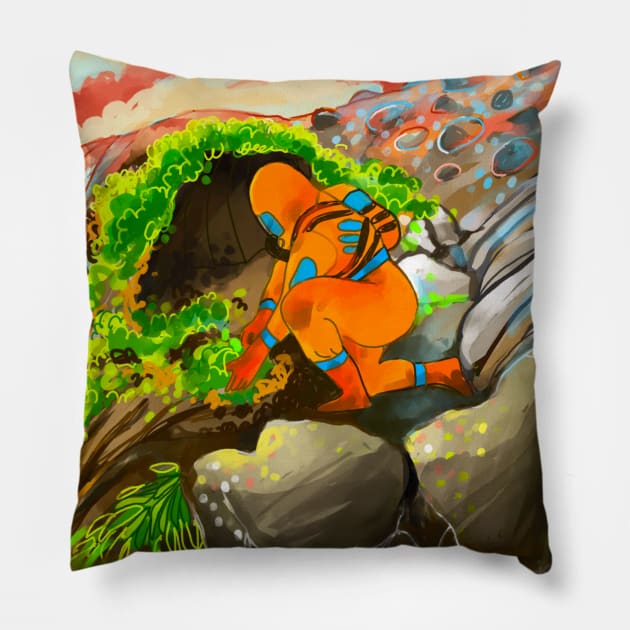 Dr. Eurus Gathering Samples Pillow by Tides