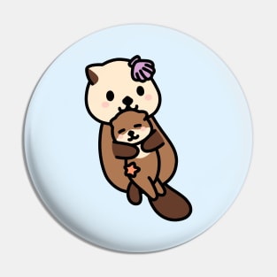 Mother's Day Otters Pin