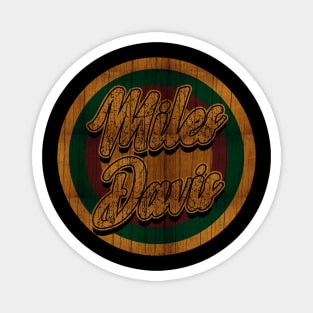 Circle Retro Miles Davis Magnet