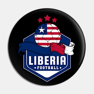 Liberia Football Pin